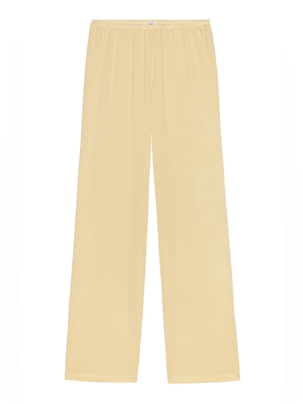 DONNI. Baby Rib Scallop Pant Butter Yellow
